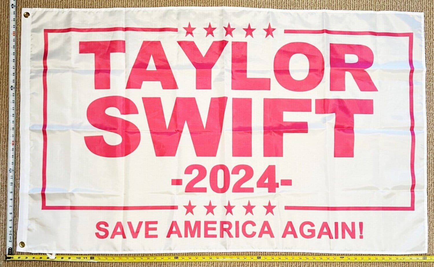 Country Music Flag Taylor Swift 2024 White Combs America Beer Sign 3x5ft