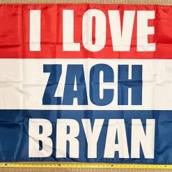 Country Music Flag Zach Bryan Man Cave Beer Sign Poster USA 3x5ft