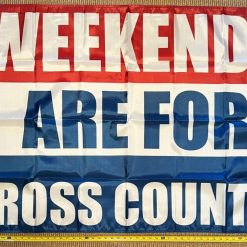 Cross Country Flag Sports Man Cave College Dorm Room Sign USA 3x5ft