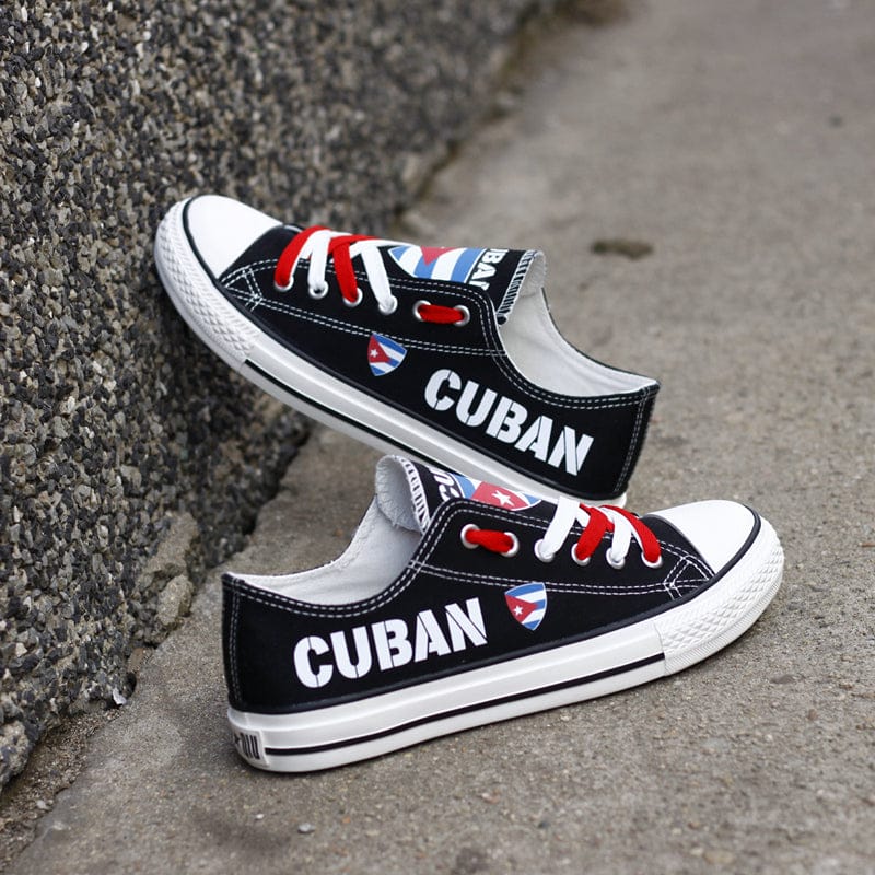 Cuban Canvas Sneakers Shoes For Men Women Fans