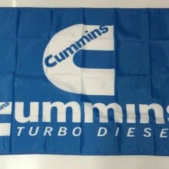 Cummins Style 4 Banner Flag Turbo Diesel Engine Car Truck Mechanic Man Cave 3x5ft
