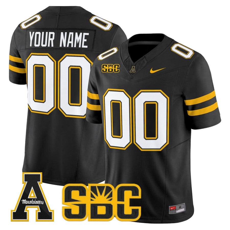 Alternative view of Custom App State Mountaineers Jersey Name, Number 2025 Vapor Limited Stitched