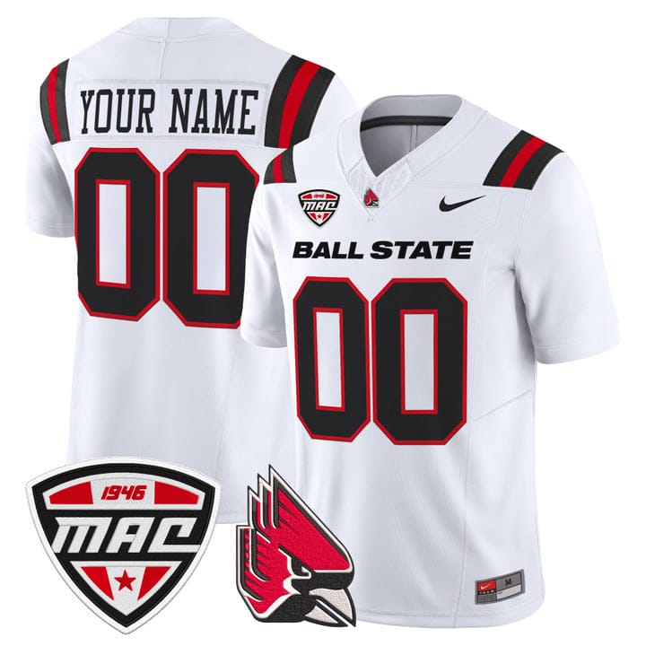 Alternative view of Custom Ball State Cardinals Jersey 2025 Vapor Limited Stitched