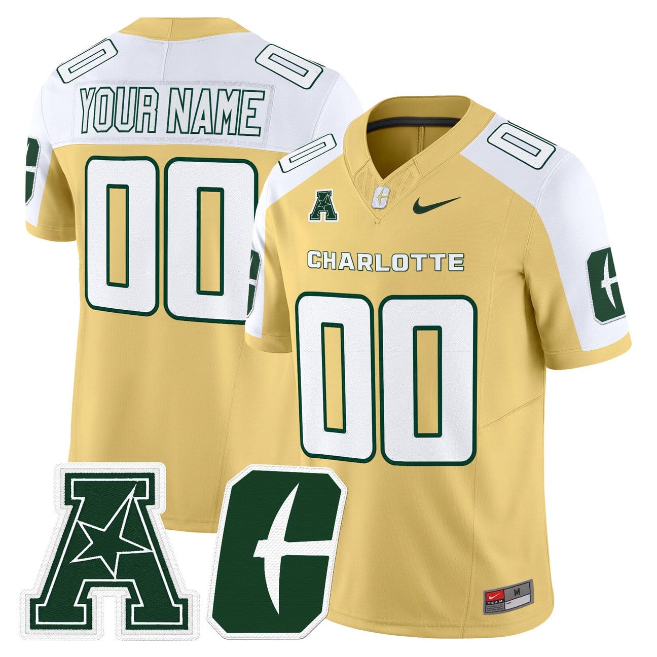 Alternative view of Custom Charlotte 49ers Jersey Name, Number 2025 Vapor Limited Stitched