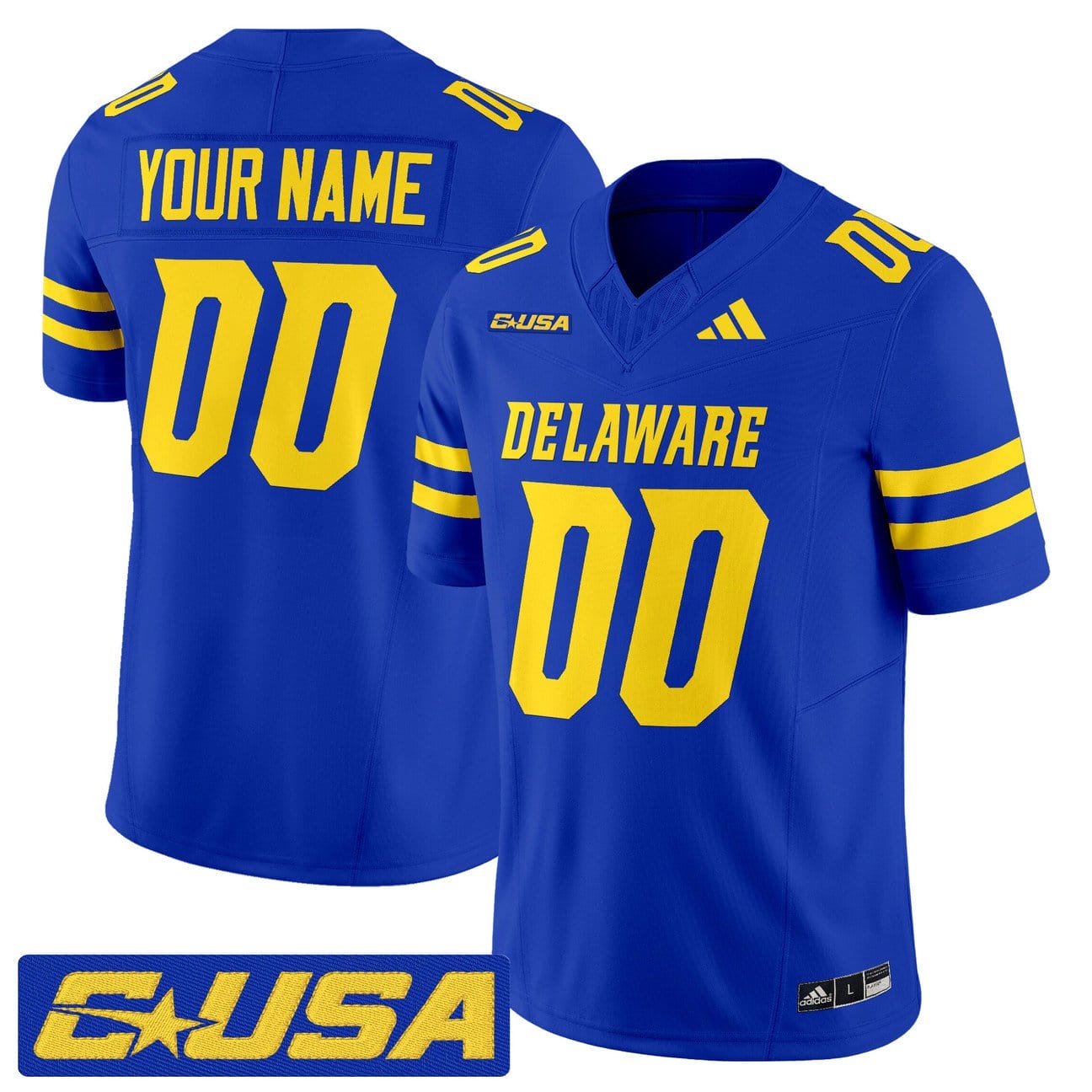 Custom Delaware Blue Hens Jersey Name, Number 2025 Vapor Limited Stitched - Image 4