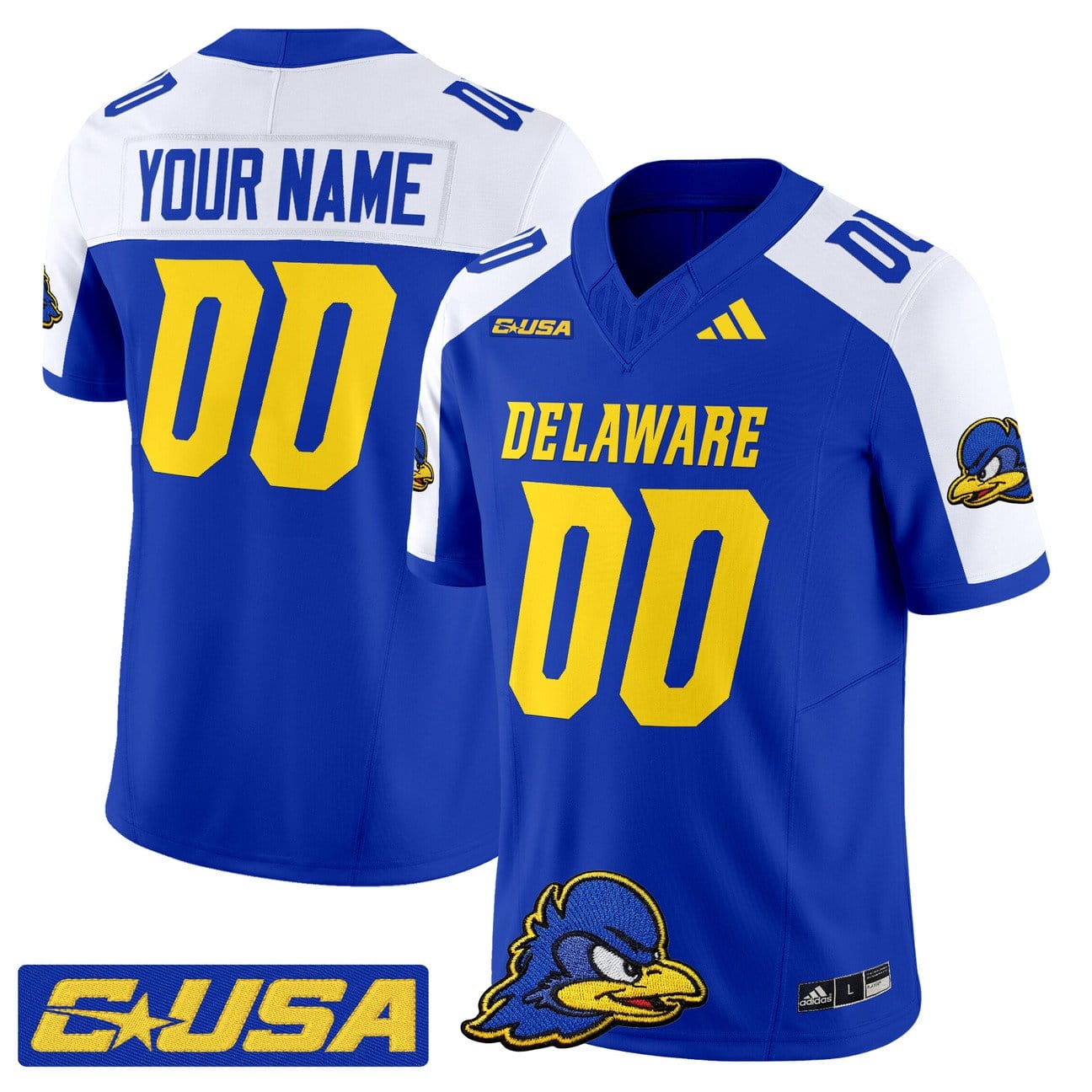 Custom Delaware Blue Hens Jersey Name, Number 2025 Vapor Limited Stitched - Image 3