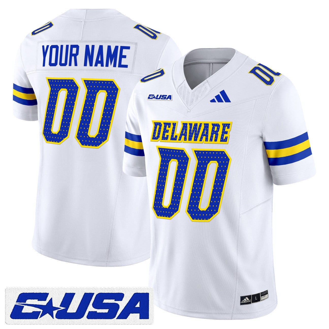 Custom Delaware Blue Hens Jersey Name, Number 2025 Vapor Limited Stitched - Image 5