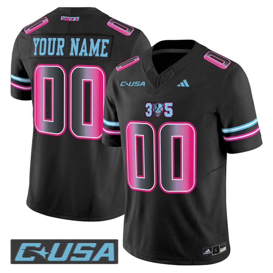 Custom Florida International Panthers Jersey 2025 Limited Stitched - Image 4