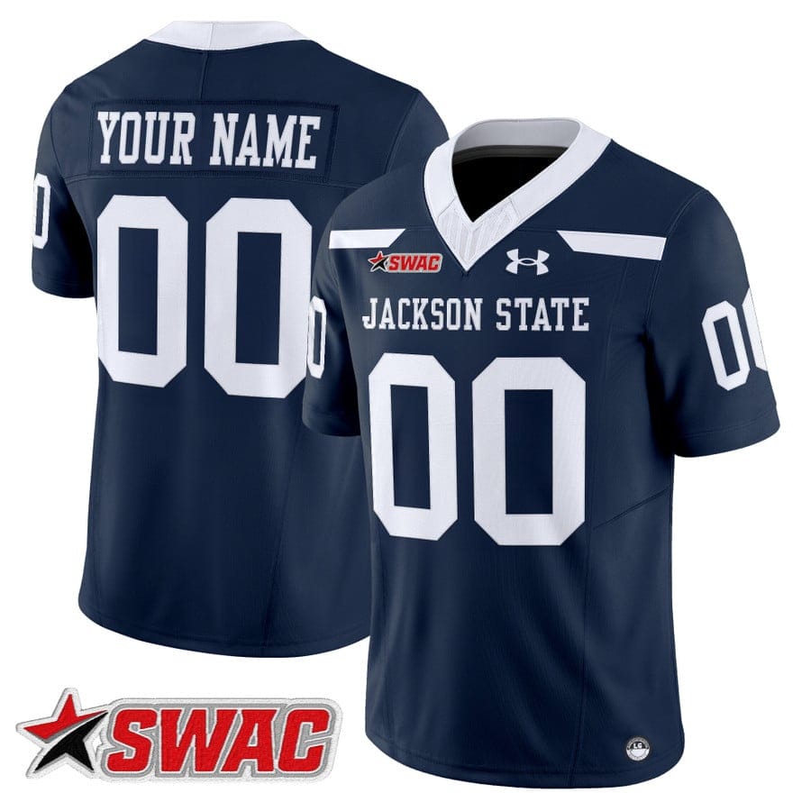 Custom Jackson State Tigers Jersey Name, Number 2025 Vapor Stitched - Image 4