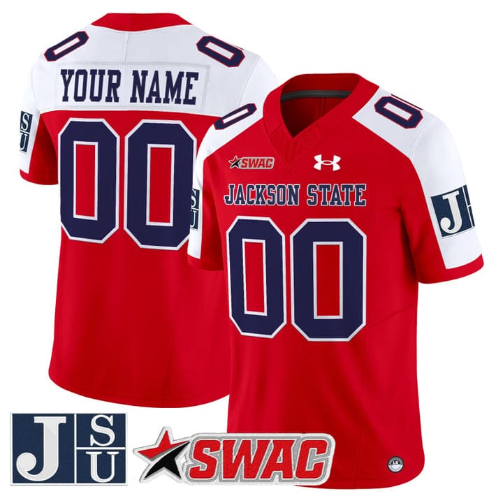 Custom Jackson State Tigers Jersey Name, Number 2025 Vapor Stitched - Image 3