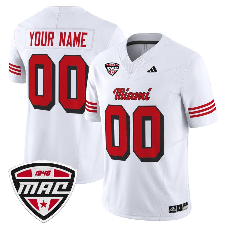 Custom Miami OH RedHawks Jersey Name, Number 2025 Vapor Limited Stitched - Image 2