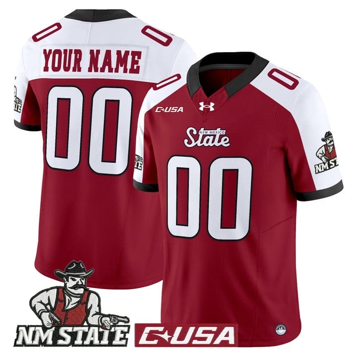 Custom New Mexico State Aggies Jersey 2025 Vapor Limited Stitched - Image 4