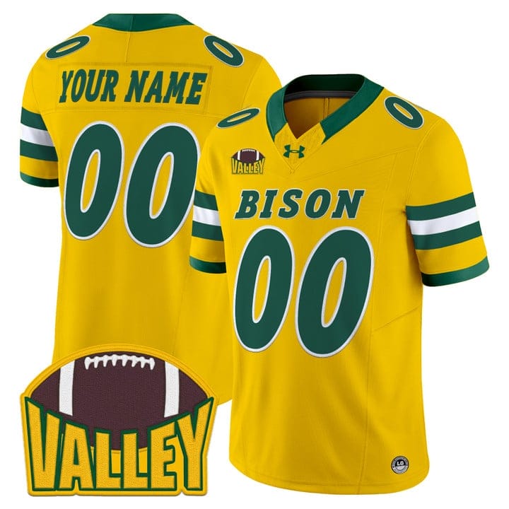 Custom North Dakota State Bison Jersey 2025 Vapor Limited Stitched - Image 3
