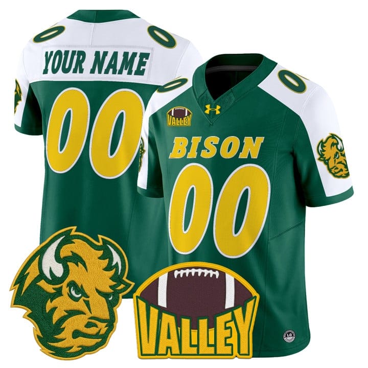 Custom North Dakota State Bison Jersey 2025 Vapor Limited Stitched - Image 4