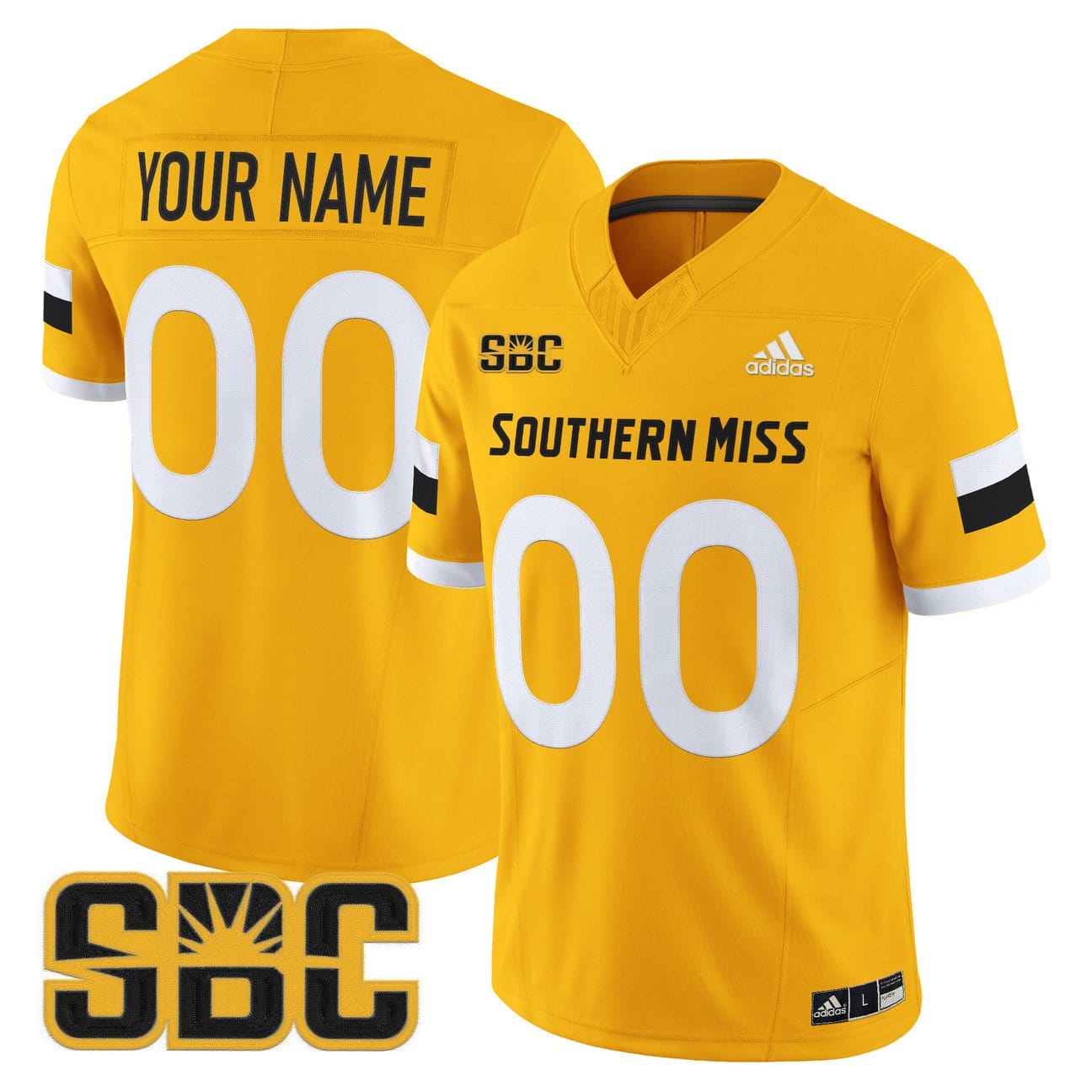 Custom Southern Miss Golden Eagles Jersey 2025 Vapor Limited Stitched - Image 4