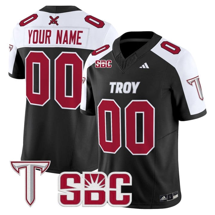 Custom Troy Trojans Jersey Name, Number 2025 Vapor Limited Stitched - Image 3
