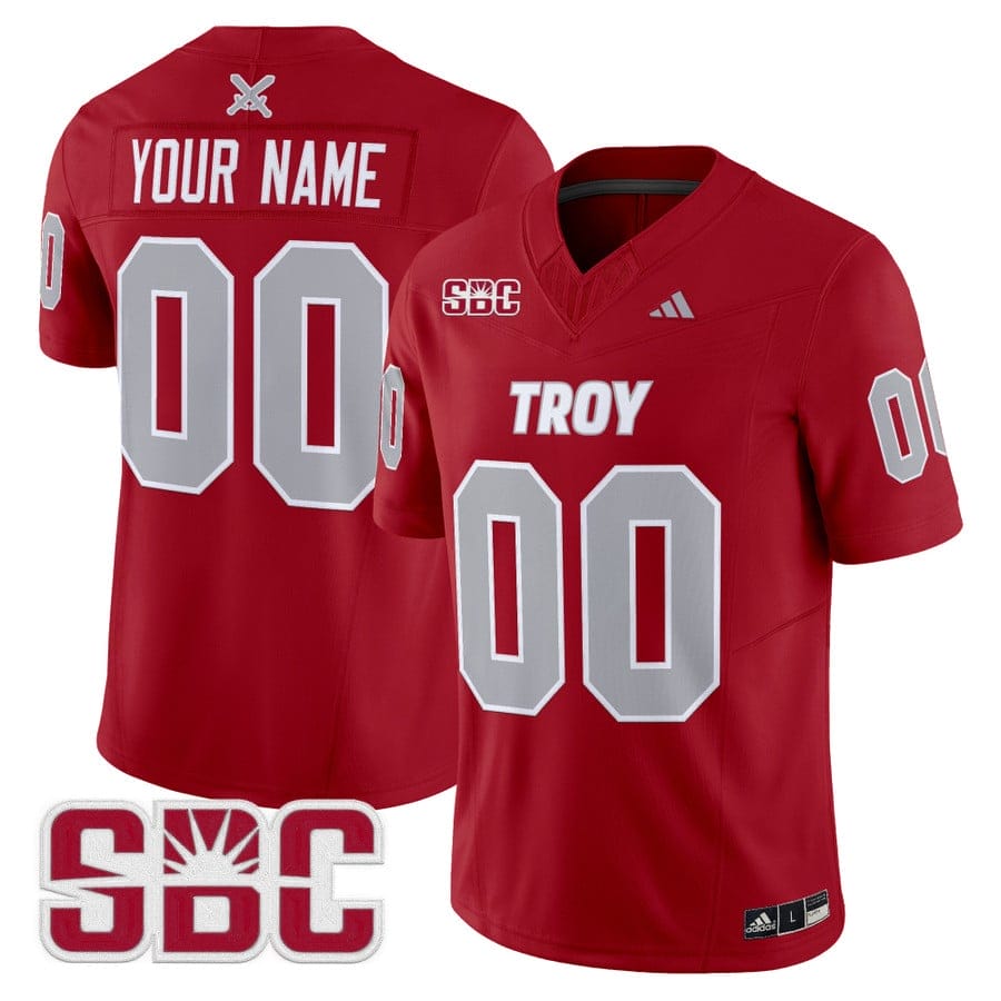 Custom Troy Trojans Jersey Name, Number 2025 Vapor Limited Stitched - Image 5