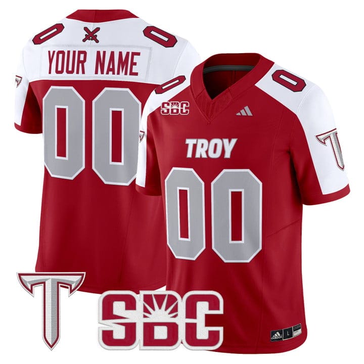 Custom Troy Trojans Jersey Name, Number 2025 Vapor Limited Stitched - Image 4