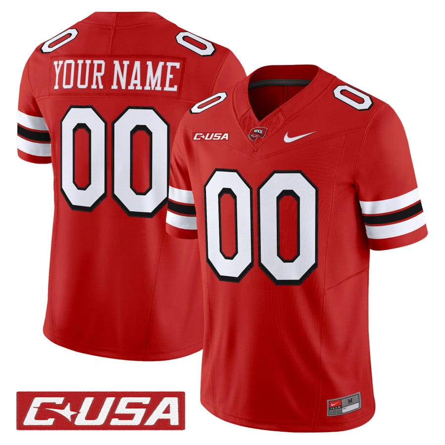 Custom Western Kentucky Hilltoppers Jersey 2025 Vapor Limited Stitched - Image 5