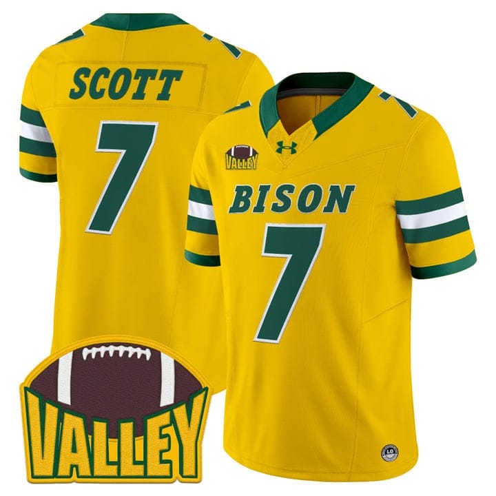 DJ Scott Jersey #7 North Dakota State Bison 2025 Limited Stitched - Image 3