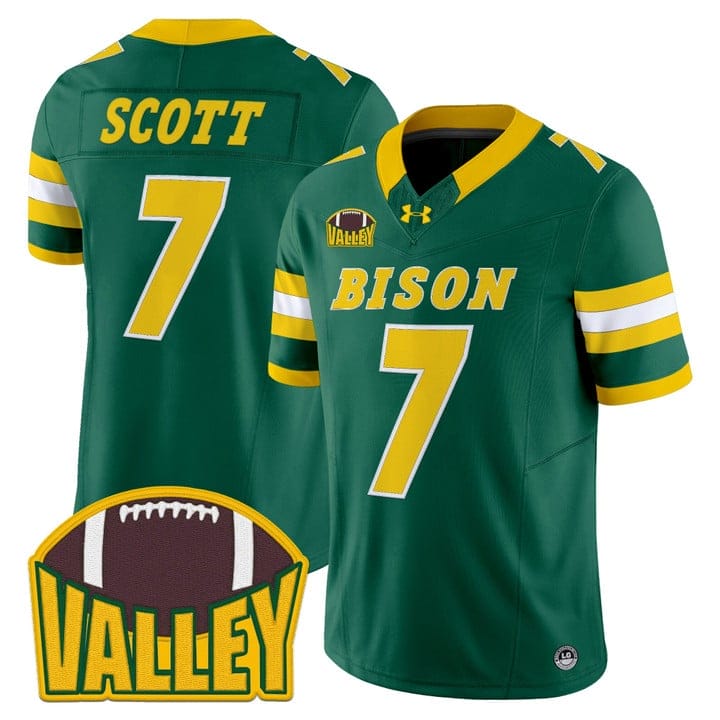DJ Scott Jersey #7 North Dakota State Bison 2025 Limited Stitched - Image 5