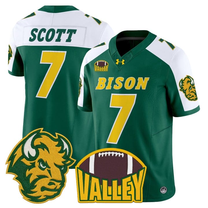 DJ Scott Jersey #7 North Dakota State Bison 2025 Limited Stitched - Image 4