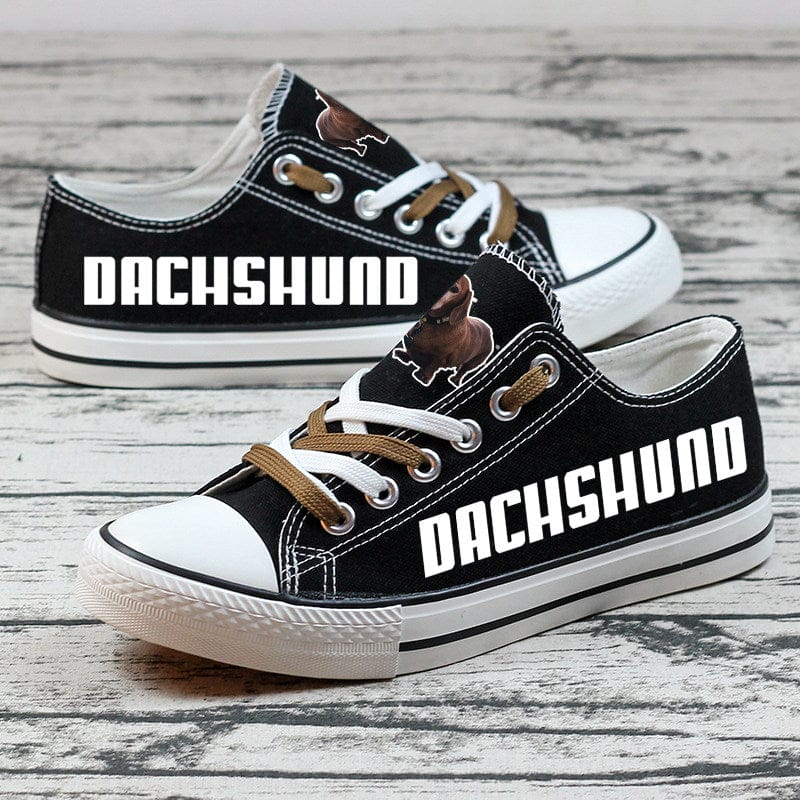 Alternative view of Dachshund Canvas Sneakers Shoes For Men Women Fans