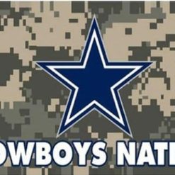 Dallas Cowboys Camo Flag 3X5 Ft Polyester Banner USA 90x150cm