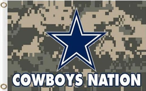 Dallas Cowboys Camo Flag 3X5 Ft Polyester Banner USA 90x150cm
