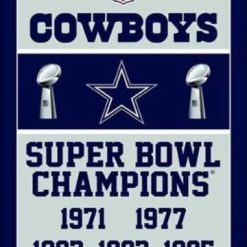 Dallas Cowboys Champions Flag 3X5 Ft Polyester Banner USA 90x150cm
