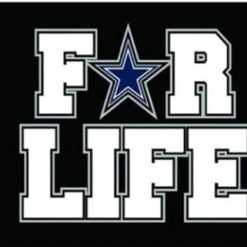 Dallas Cowboys FOR LIFE Flag 3X5 Ft Polyester Banner USA 90x150cm