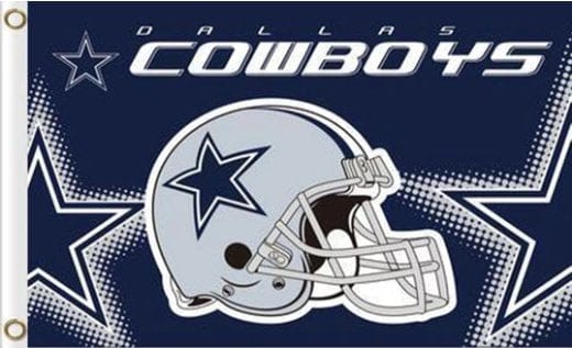 Dallas Cowboys Helmet Flag 3X5 Ft Polyester Banner USA 90x150cm