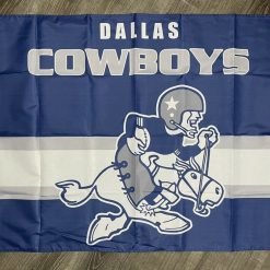 Dallas Cowboys Retro Style Football Flag 3x5 ft Sport Banner Man-Cave Garage