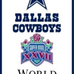 Dallas Cowboys World Champions 1992 Flag 3X5 Ft Polyester Banner USA 90x150cm