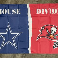 Dallas Cowboys vs Tampa Bay Buccaneers House Divided Flag 3x5 ft Banner New