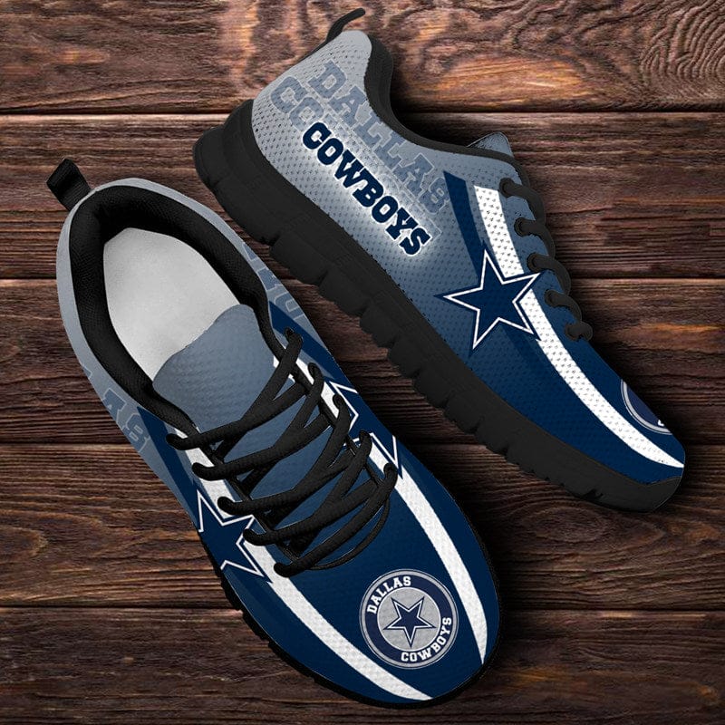 Dallas Cowboys Black Star NLF Sneaker Shoes - Image 14