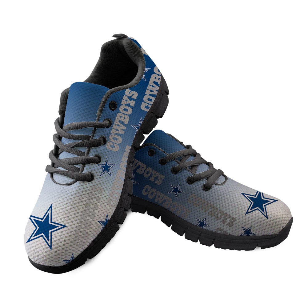 Dallas Cowboys Black Star NLF Sneaker Shoes - Image 5