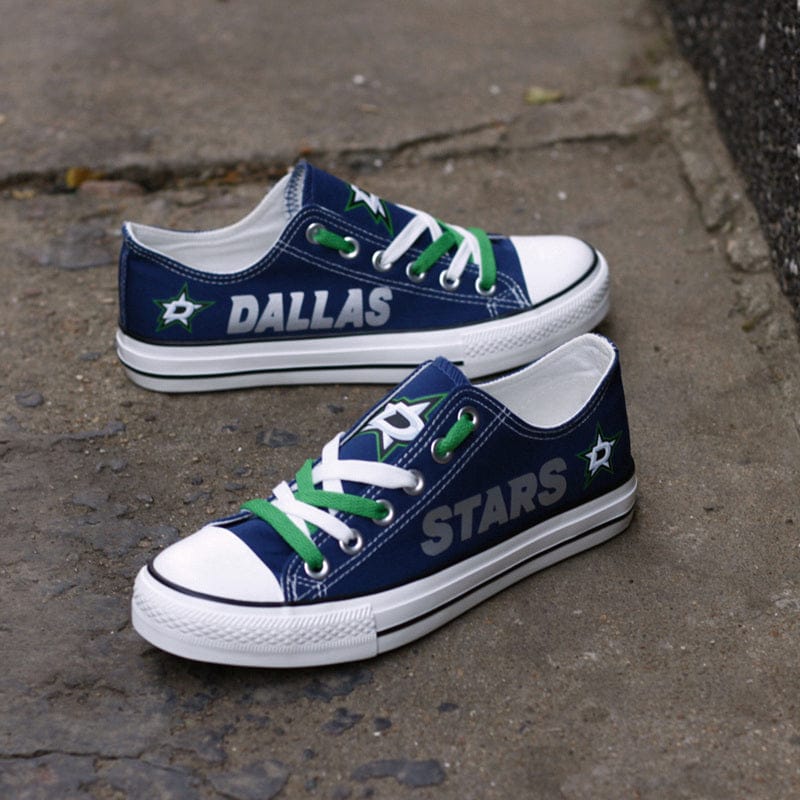 Dallas Stars Low Top Canvas Sport Sneakers Shoes For Men Women Fans