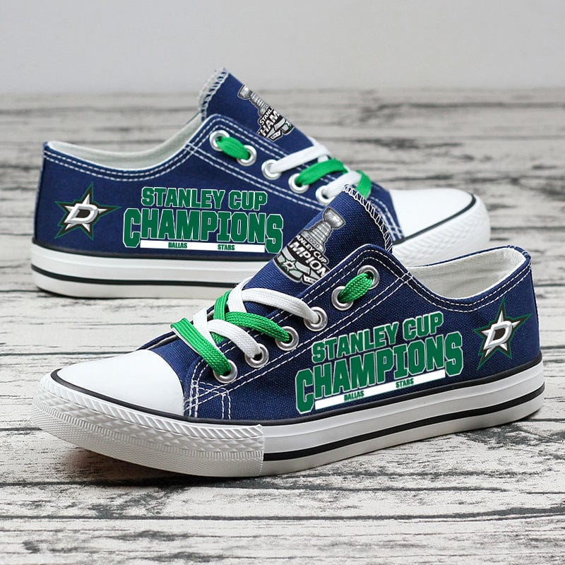 Dallas Stars Low Top Canvas Sport Sneakers Shoes For Men Women Fans
