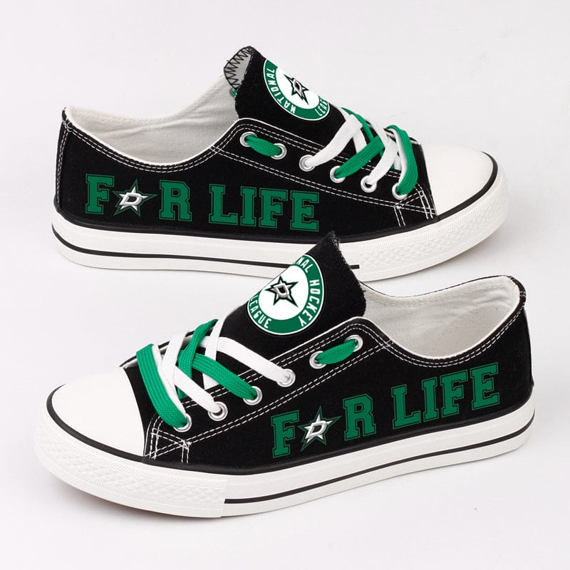 Alternative view of Dallas Stars Low Top Canvas Sport Sneakers Shoes For Men Women Fans