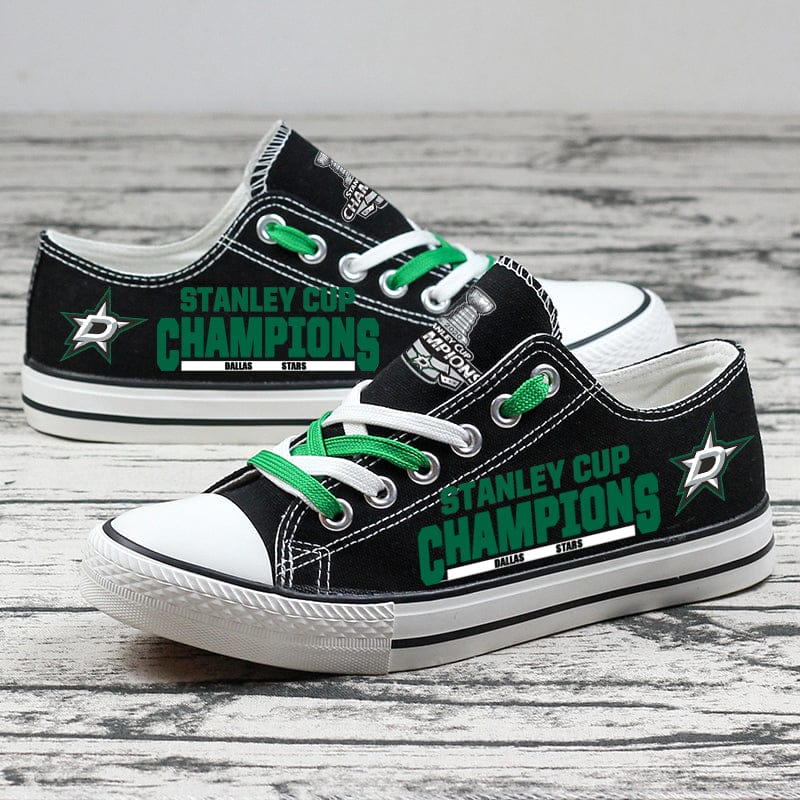 Dallas Stars Low Top Canvas Sport Sneakers Shoes For Men Women Fans - Image 4