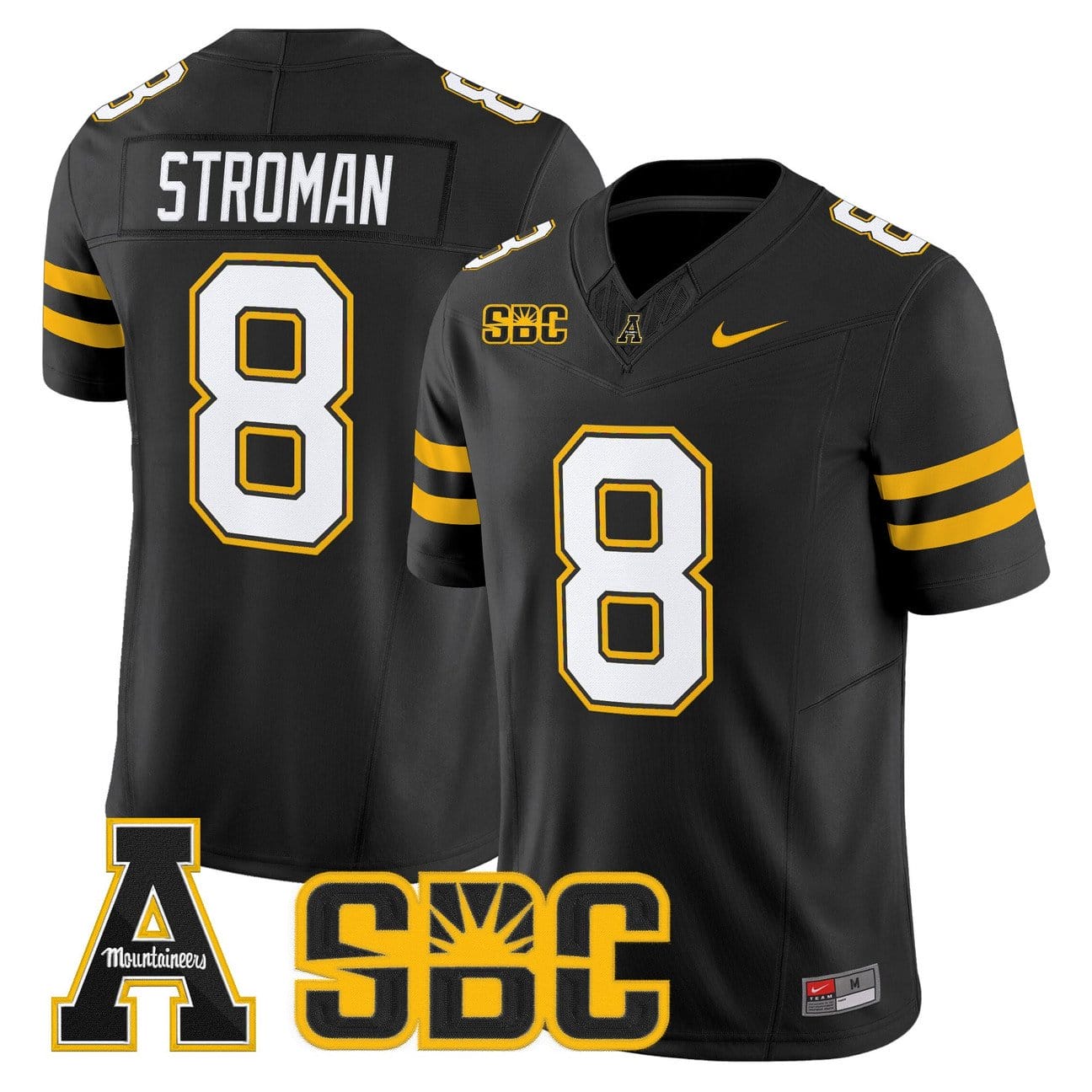 Alternative view of Dalton Stroman Jersey #8 App State Mountaineers 2025 Vapor Limited Stitched