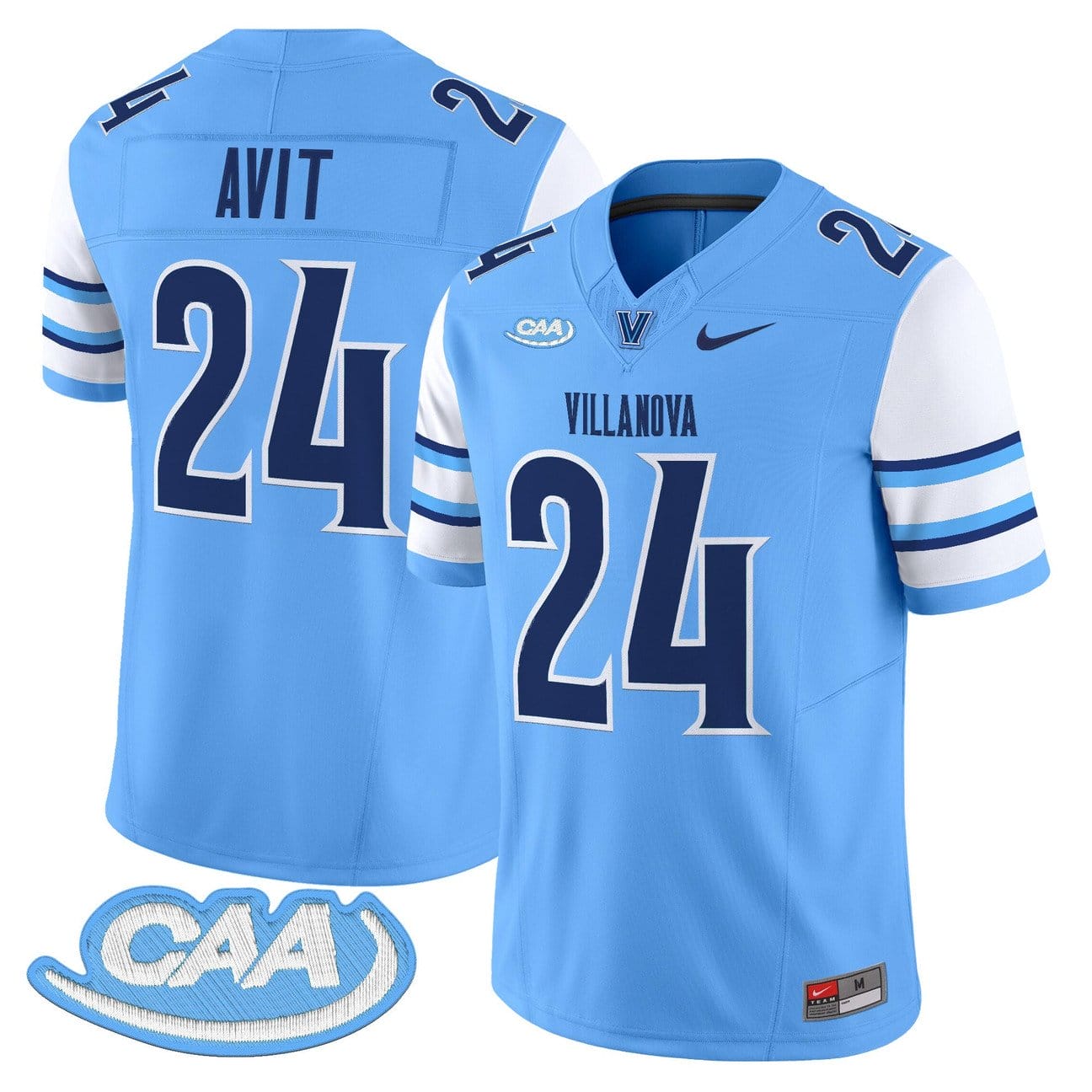 Alternative view of David Avit Jersey #24 Villanova Wildcats 2025 Vapor Limited Stitched