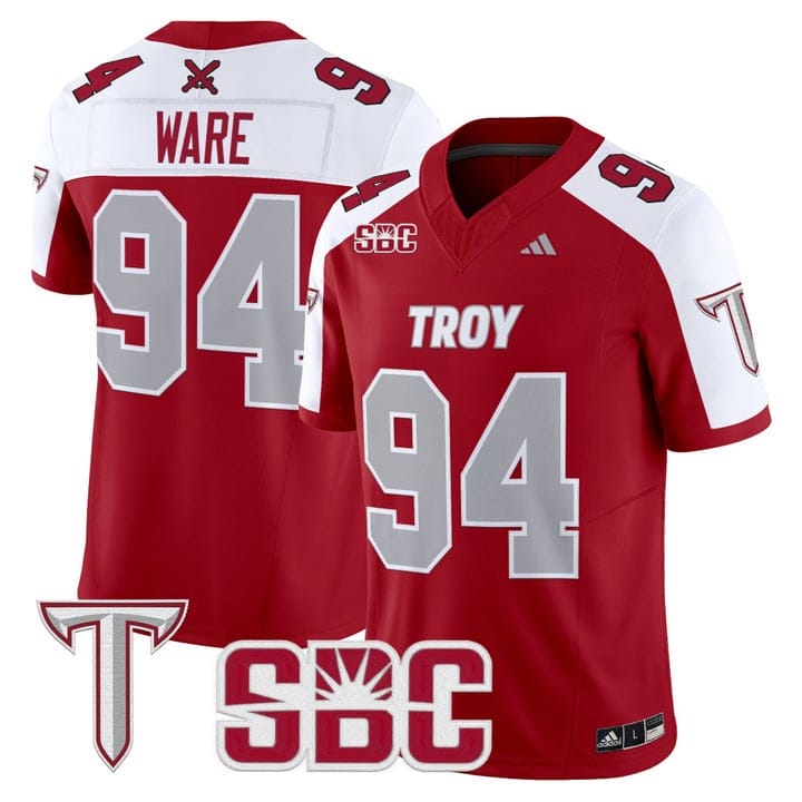 DeMarcus Ware Jersey #94 Troy Trojans 2025 Vapor Limited Stitched - Image 4