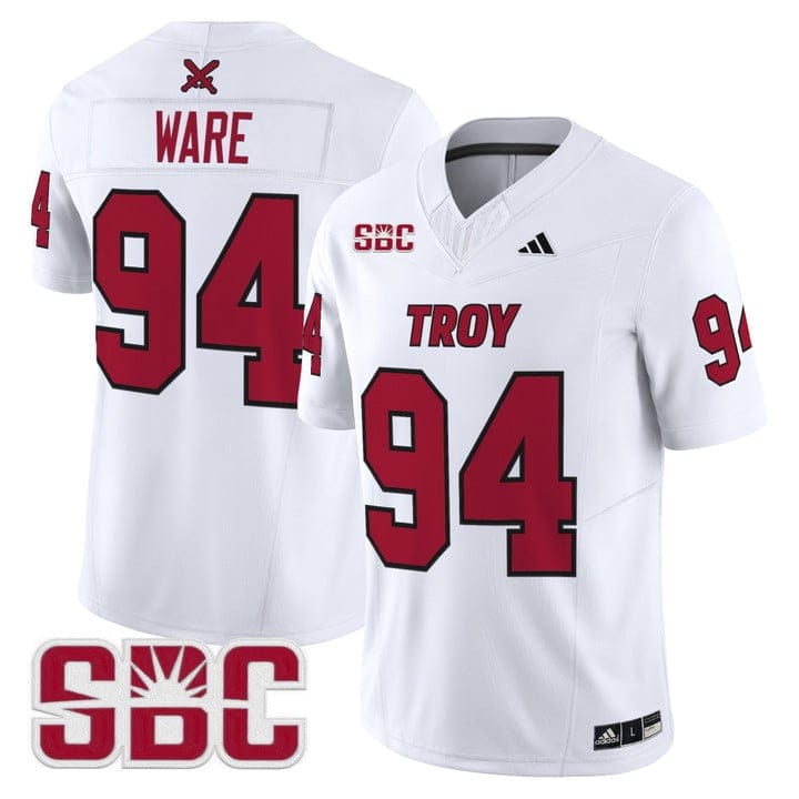 Alternative view of DeMarcus Ware Jersey #94 Troy Trojans 2025 Vapor Limited Stitched