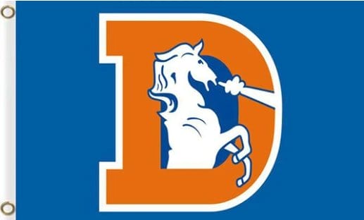 Denver Broncos America Flag 3X5 Ft Polyester Banner USA 90x150cm