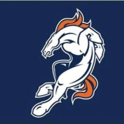 Denver Broncos Blue US Flag 3X5 Ft Polyester Banner USA 90x150cm