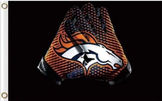 Denver Broncos Gloves Flag 3X5 Ft Polyester Banner USA 90x150cm