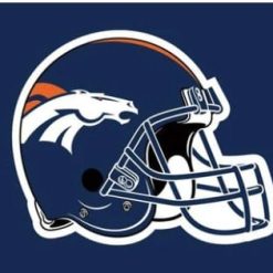Denver Broncos Helmet Blue US Flag 3X5 Ft Polyester Banner USA 90x150cm