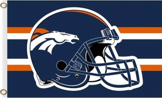 Denver Broncos Helmet Flag 3X5 Ft Polyester Banner USA 90x150cm
